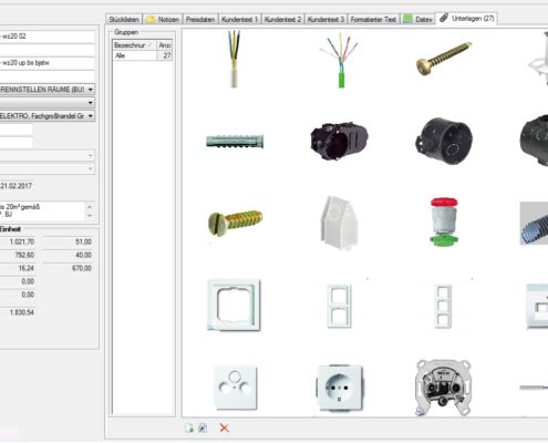 SCC-CALC Elektro - Ausstattungswerte Bilddaten