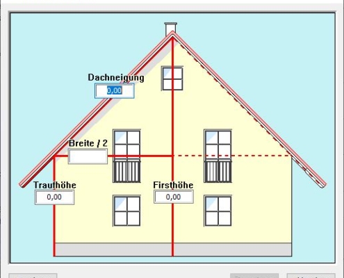 SCC-CAD Blitzschutz Berechnung Dachneigung