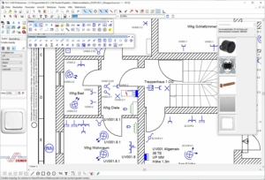 SCC-CAD Elektro Professionell Oberfläche