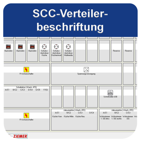 SCC-Verteilerbeschriftung