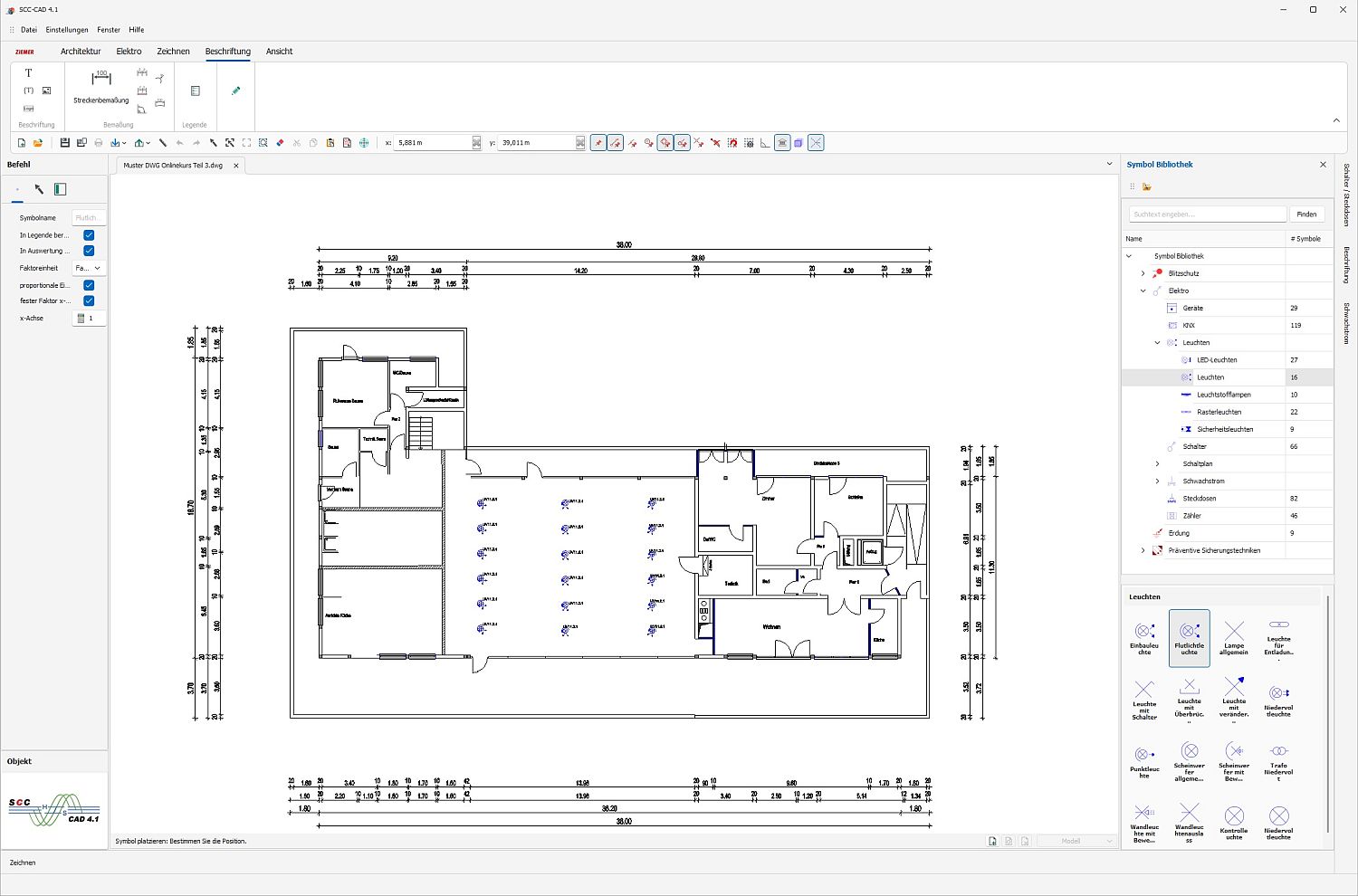 SCC-CAD 4.1 - Musterzeichnung