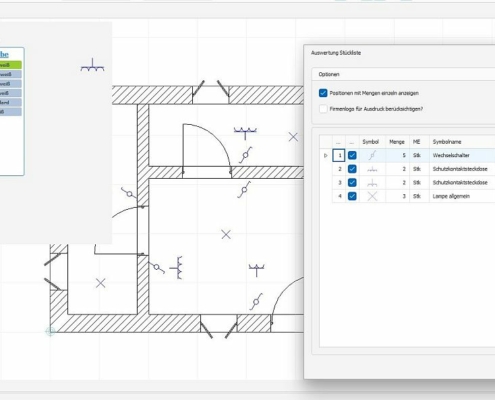 SCC-CAD Professionell 4.1 - Stückliste